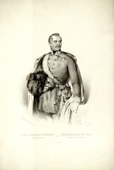Lithographie von Stefan Šupljikac von Anastas Jovanović